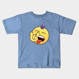 Rock On Emoji Kids T-Shirt